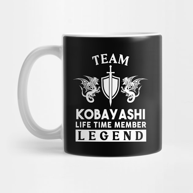 Kobayashi Name T Shirt - Kobayashi Life Time Member Legend Gift Item Tee by unendurableslemp118